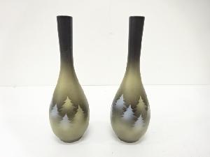 作家物　九谷焼　一輪生　一対